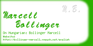 marcell bollinger business card